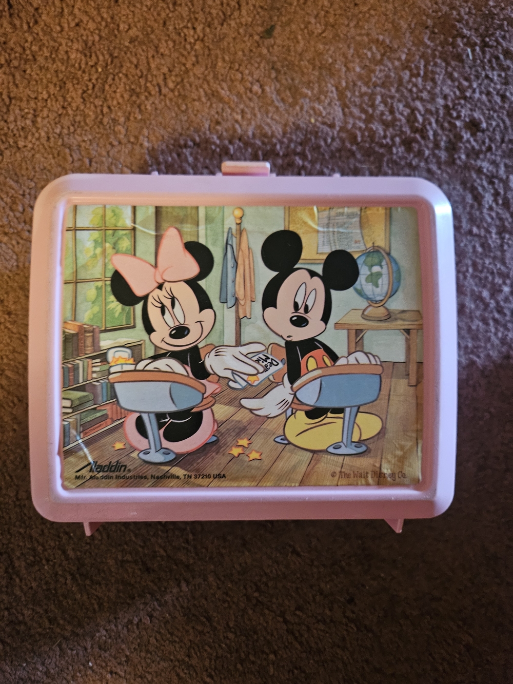 Minnie & Mickey Vintage Lunchbox with Pink Trim